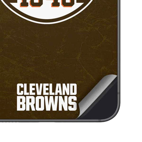 NFL Cleveland Browns Alternate Distressed Galaxy S25 Skin